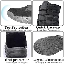 LAHORS Lightweight Military Tactical Combat Boots