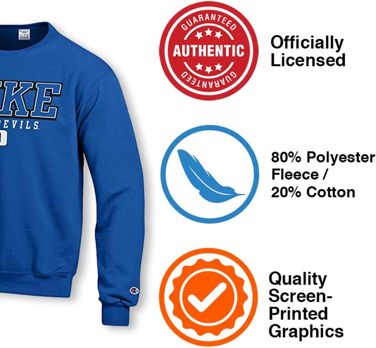 duke blue devils crewneck sweatshirt