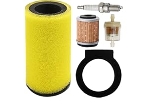 laffoonparts 1YW-14451-00-00 Air Filter Kit with Spark Plug for Yamaha ATV Big Bear YFM350 Timber-wolf YFB250 MOTO-4 Kodiak Y