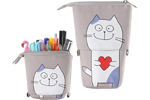 Mr. Pen- Standing Pencil Case, Cute Boba Pencil Case, Stationery Pen Case, Telescopic Pencil Case, Stand Up Pencil Case, Kawaii Pencil Case, Pencil Case, Pop up Pencil Case, Cute Pencil Pouch