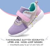 Harvest Land Glitter Kids Trainers Purple Pink Slip On Lightweight Breathable view 2