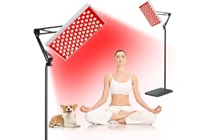 DUGSDG Red Light Therapy for Body Face, Infrared Light Therapy with Stand, Red Lights Therapy Lamp Panel, LED 660nm 850nm Near Infrared Redlight Therapy Device for Full Body Skin Home
