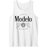 Modelo Black and White Logo Tank Top