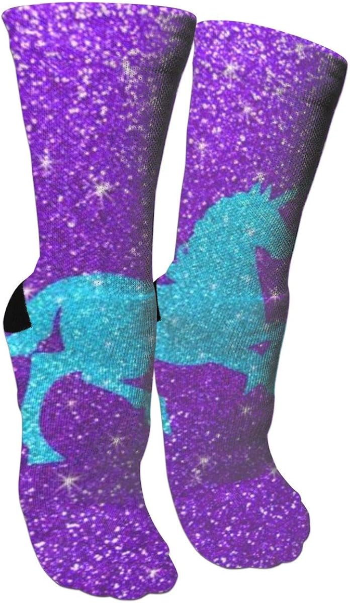 purple unicorn socks