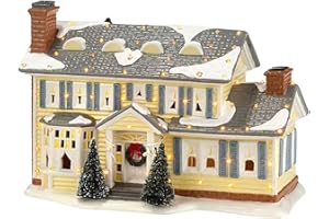 Lighted Griswold Style House for Christmas Village, Snow Village Holiday Decorations