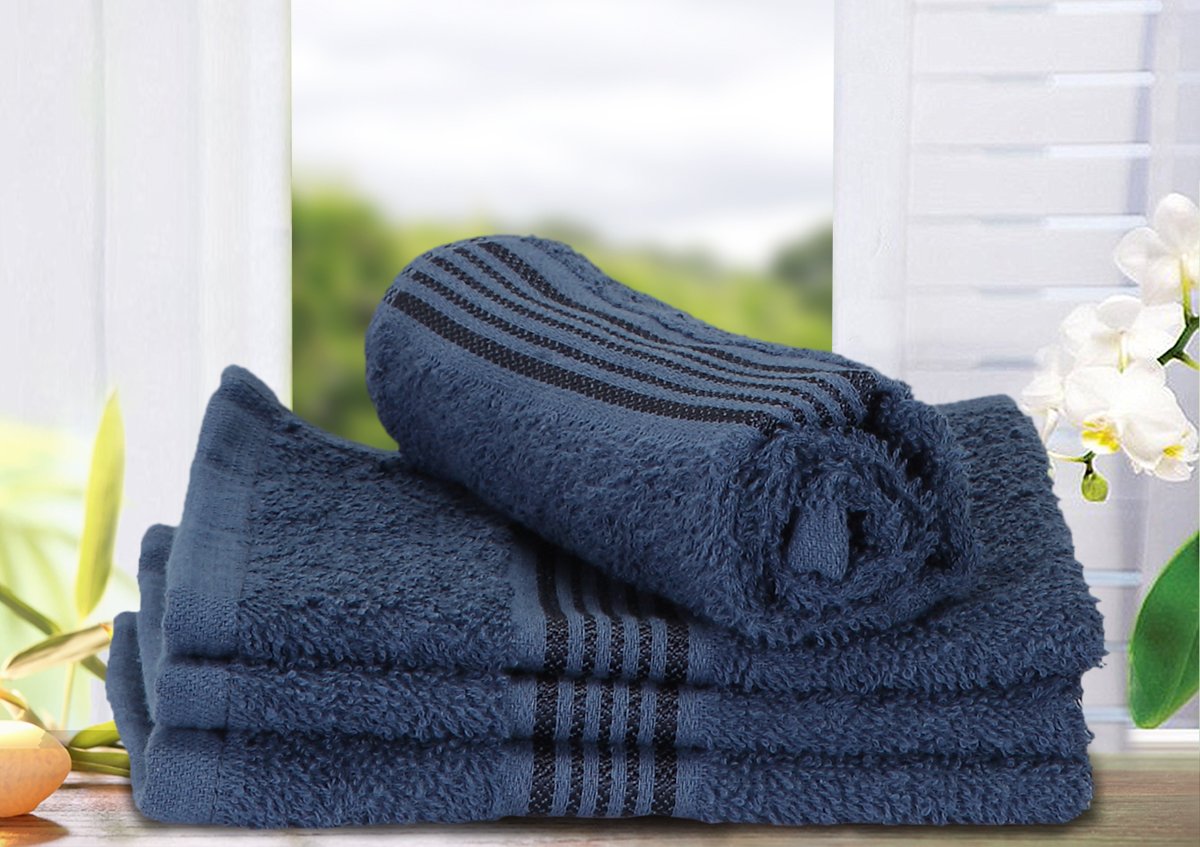 BIANCA 100 Cotton D`Ross Face Towel (Set of 4) Amazon.in Home & Kitchen