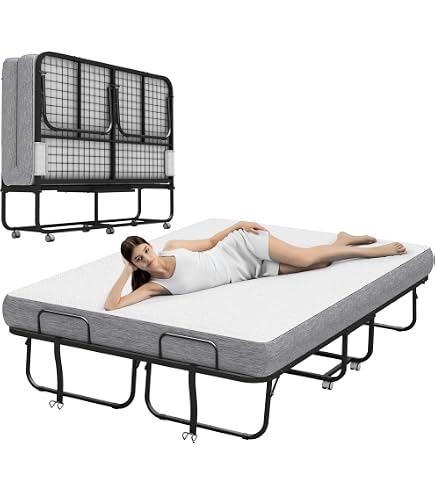 Amazon.com: Espsilto Large Folding Bed with Mattress for Adult