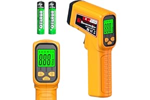 FKM Infrared Thermometer Gun Non-Contact Laser Temperature Gun,-58°F~986°F,AdjustableEmissivity,Digital IR Thermometer Gun for Cooking,Griddle,Pizza Oven,BBQ,HVAC,Automotive,Industrial,Not for Human