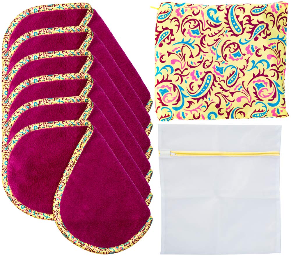 Set Of 6 FreshFace Makeup Remover Towels by Campanelli, 6 Count Reusable Fresh Face