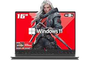 MALLRACE 2025 AMD Gaming Laptop, 16-inch Laptop Computer with AMD Ryzen 7 7735HS Series(8C/16T, Up to 4.75GHz), 16GB RAM DDR5 4800MHz 512GB NVMe SSD Laptop, AMD Radeon 680M, Backlit KB, HDMI. WiFi-6