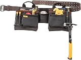 DEWALT Pro 11 Pocket Leather Tool Belt Set Heavy Duty Pouch view 7