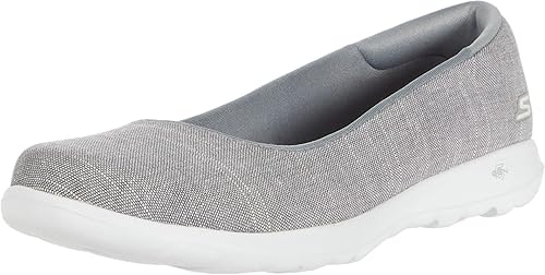 Skechers Women's Go Walk Lite-Susie Ballet Flat, Gray, in Kuwait