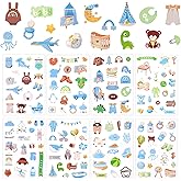 Premium Paper Baby Boy Stickers - Various Patterns for Scrapbooking, Easy to Stick on Scrapbooks, Notebooks, Envelopes & Decorations
