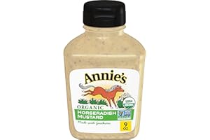 ANNIE'S HOMEGROWN Annie's Organic Horseradish Mustard, Gluten Free, 9 oz