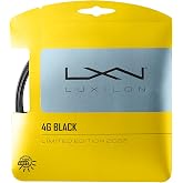 Luxilon 4G Black 125 Tennis String - Set, Black