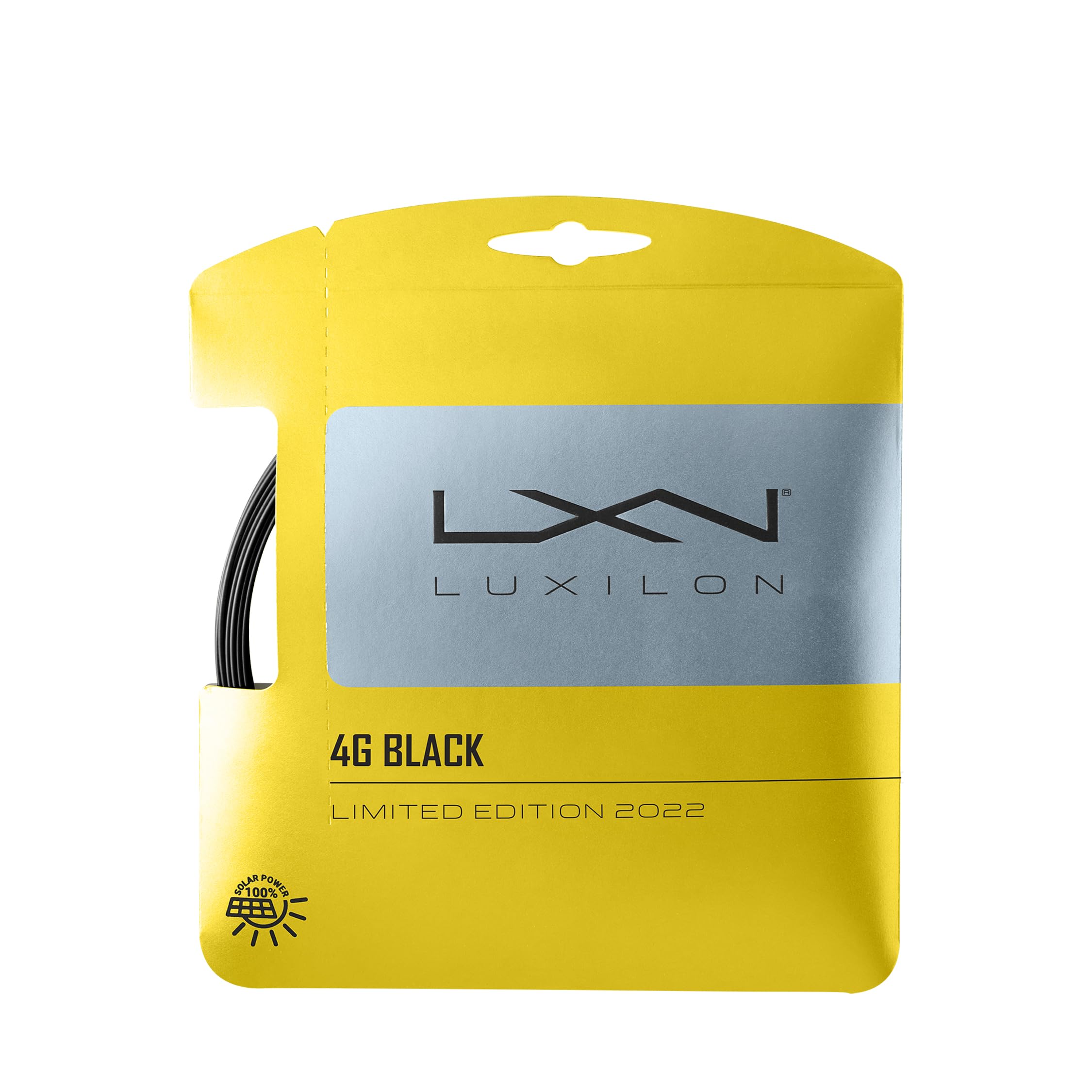 Luxilon 4G Tennis String, 12.2 m, Black, 1.25 mm,