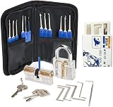 Nama 30 Pieces Lock Pick Set with 2 Transparent Training Locks Updated Kit 4 view 1