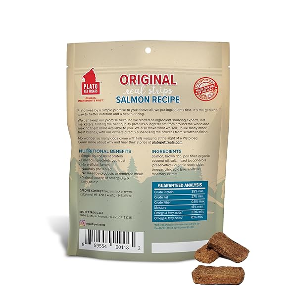 PLATO ORIGINAL REAL STRIPS SALMON 6OZ