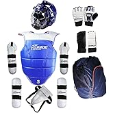 HXRROO 13 pcs Taekwondo Sparring Gear Set Ultimate Protective Gear for Taekwondo Karate Trainer Youth Adult