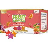 ChocZero Sugar Free Fruit Snacks, Made with Real Fruit, 8 Snack Packs | Keto Gummy Candy, No Sugar Alcohols, No Artificial Colors, Vegan, Low Carb, High Fiber, Gluten Free, 50 Calories Per Pack