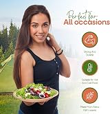 FOOGO Green 25pcs Disposable Palm Leaf Plates 10 inch Eco Friendly Biodegradable view 7