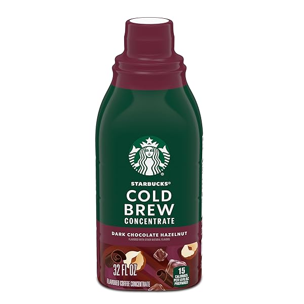 STARBUCKS COLD BREW COFFEE CONCENTRATE, DARK CHOCOLATE HAZELNUT...