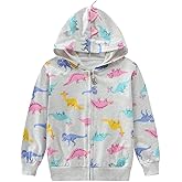 DDSOL Baby Girl Zip-up Jacket Toddler Hoodie Sweatshirt Light Winter Coat Fall Outwear 2t-7t