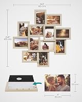 SONGMICS 12 Image 4x6 Wall Gallery Frame RPF022N01 Natural Beige view 6