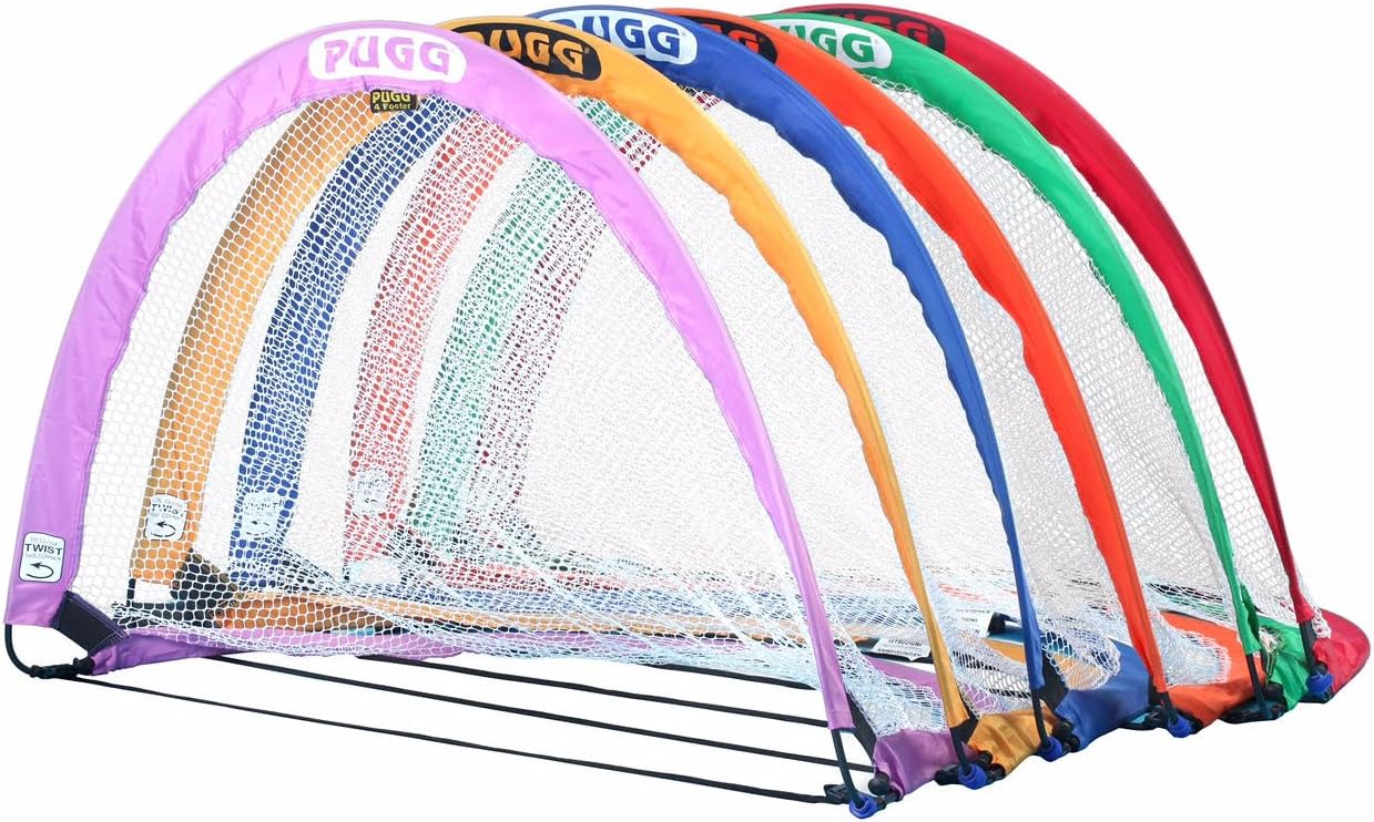 PUGG6 Foot Portable Soccer Goal Set - Pack of 6