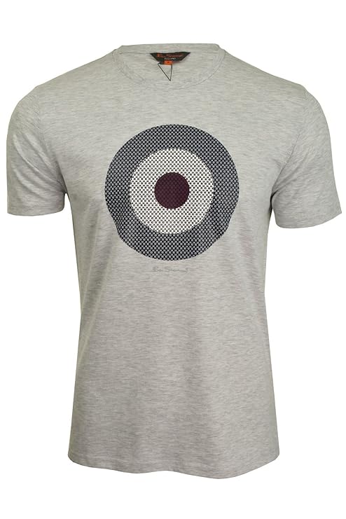 Ben Sherman Herren T-Shirt Rundhals Kurzarm