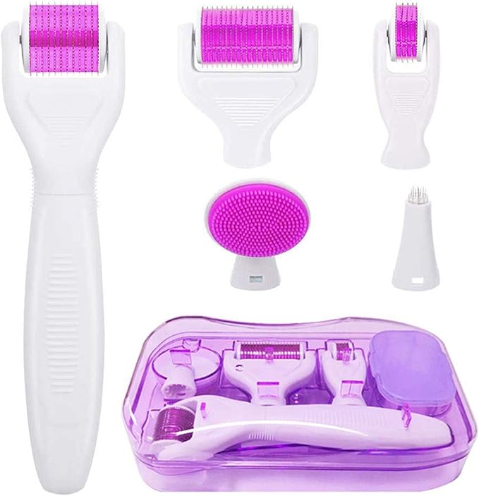 6 in 1 Leather Roller Kit Facial Roller for Face and Body, Storage Box