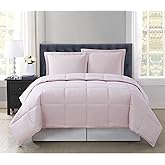 TRULY SOFT Everyday Reversible Blush King 3 Piece Comforter Set