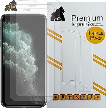 Apple iPhone 4S-a prueba de impactos Estuche con Base de Silicona fuerte /& Vidrio Templado