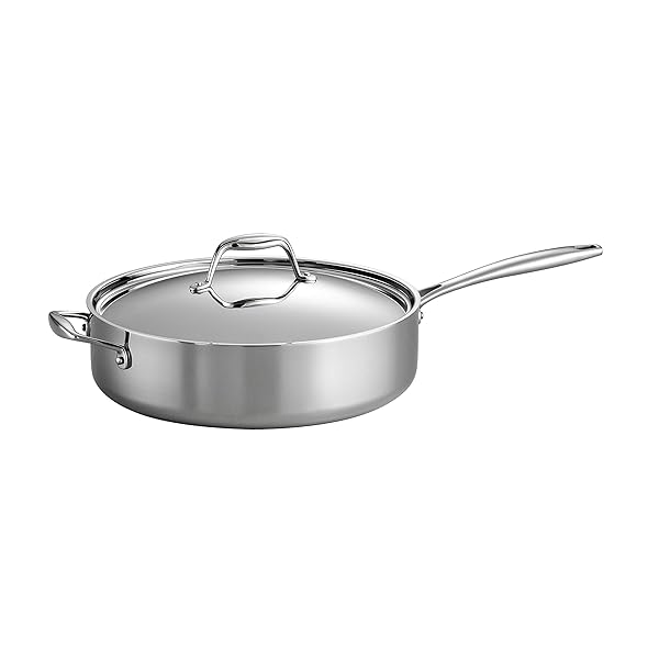 TRAMONTINA SIGNATURE TRI-PLY CLAD STAINLESS STEEL 6-QUART SAUTE...