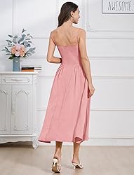 AGYMNX Women�s Corset Dress Sexy Spaghetti Strap