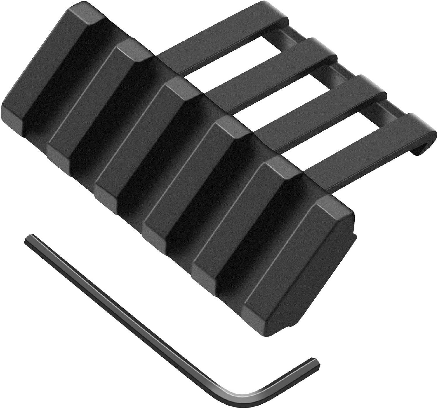 FENTUK Picatinny Offset Rail Mounts, 5 Slots 45 Degree Offset Picatinny Weaver Rail Mount Aluminum Low Profile Adapter for Flashlight Laser Sight Optics (5 Slot - 1 Pack) : Sports & Outdoors