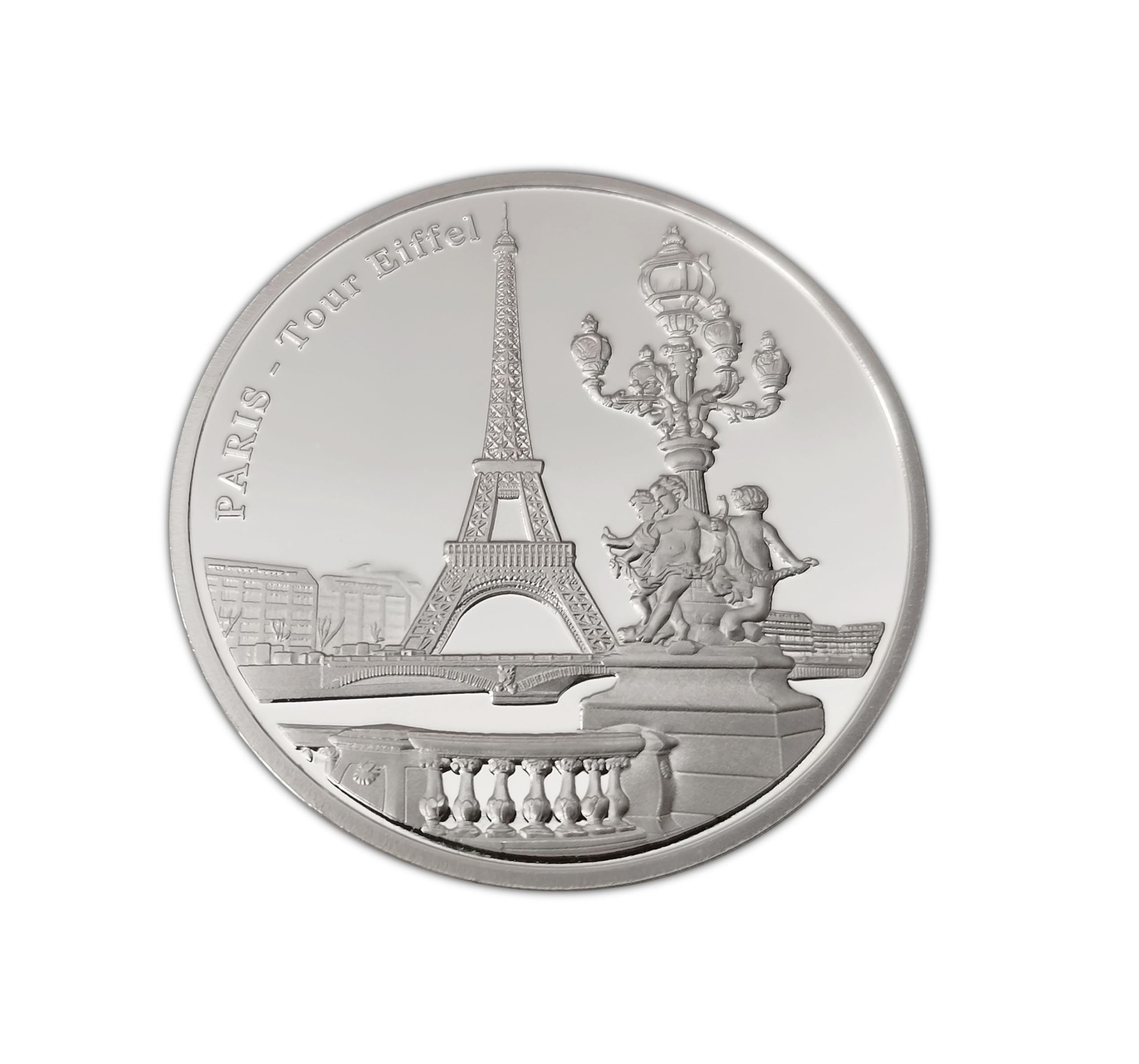Eillwin Paris France Eiffel Tower Collectible & Commemorative Anniversary Souvenir Coin