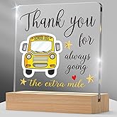 Bus Driver Appreciation Gifts for Men Women, Birthday Gifts for Bus Driver, School Bus Driver Plaque With Wooden Stand, Thank You Gifts for School Bus Driver, Back to School Gifts