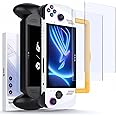 JSAUX Screen Protector 2-Pack for ROG Ally, Anti Glare 9H Hardness Tempered Glass Screen Protector with Guiding Frame, 7 inch