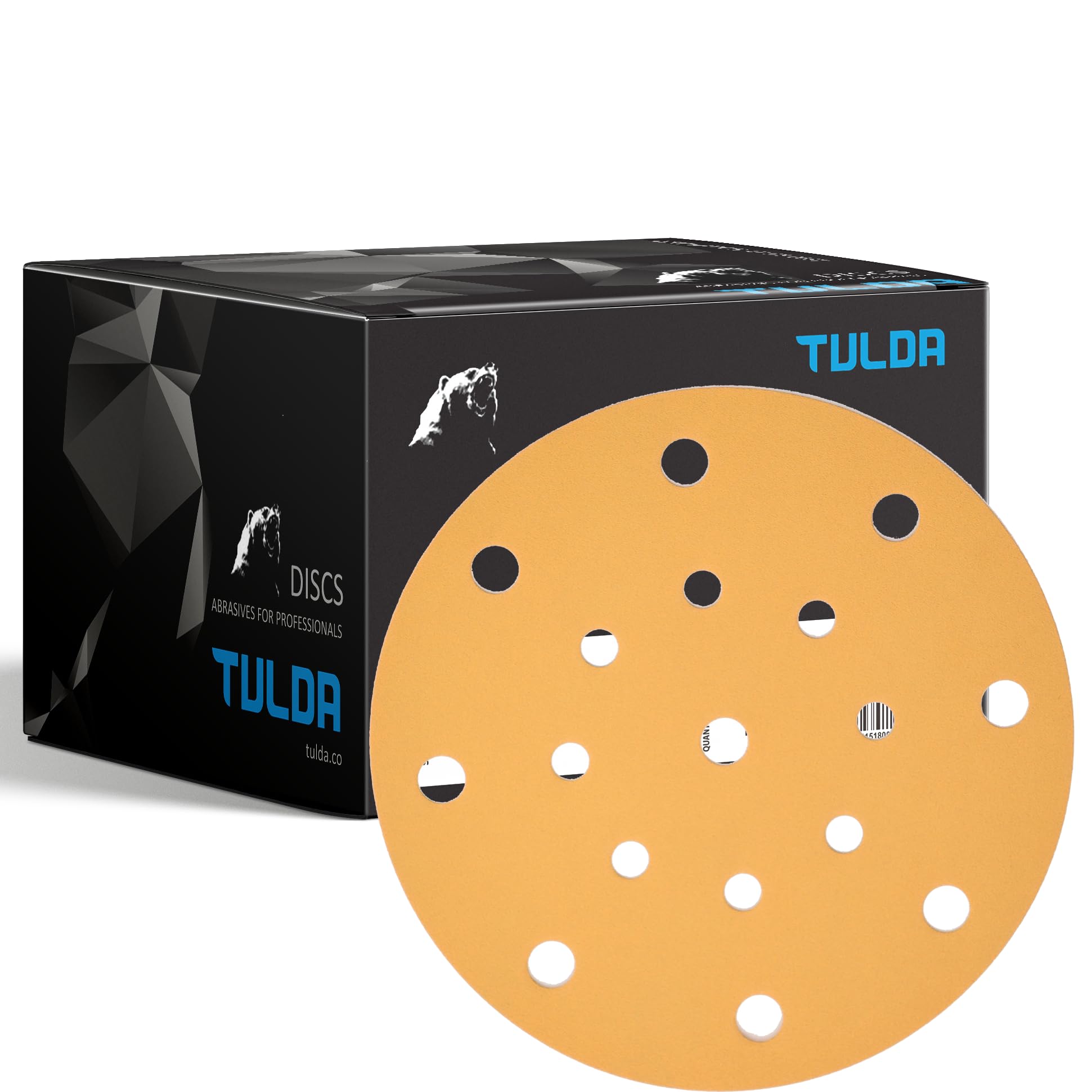TULDA Sanding Discs P500 Orbital Sander Pads 6" 150mm 15 Holes - Hook & Loop Discs Paper Sanding Pads For Random Orbit Orbital Sander (Box of 100 PCS) — image 1