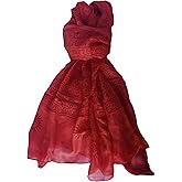 Indian Om Mantra Hand Block Printed Scarf Prayer Shawl