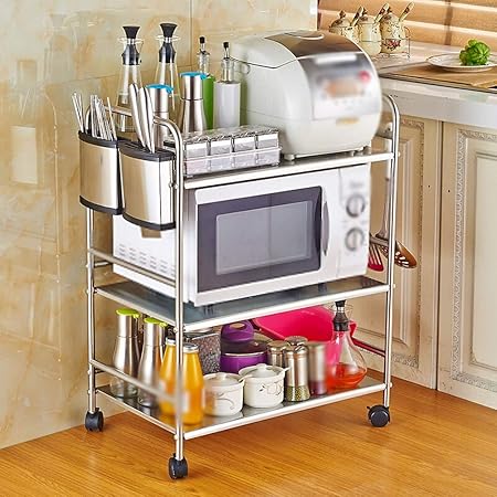 304 Acero Inoxidable Piso Microondas Parrilla Del Horno Microondas ...