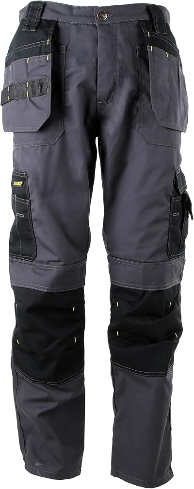 STANLEY Huntsville PolyCotton Utility Cargo Work Trouser Grey W32/L31