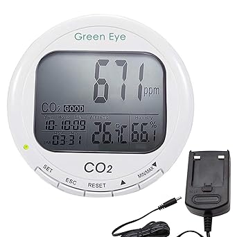 Amazon Com Digital 3 In 1 Indoor Air Quality Meter Co2 Meter Themometer Humidity Monitor 9999ppm Logger Indoor Air Quality Iaq Abc Co2 Automatic Background Calibration Abc Industrial Scientific