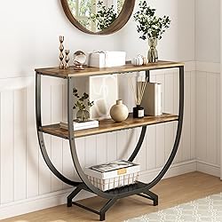 GILLAS 3 Tier Console Tables, 30" Height Entryway