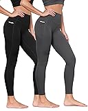 ODODOS 2-Pack Buttery Soft Full Length Lounge Yoga