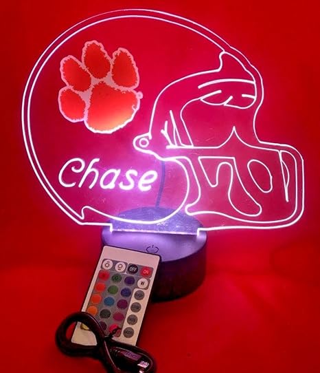 Clemson Tigers Ncaa College Football Helmet Light Up Lamp Clemson University Fighting Tigers Table Lamp Led Our Newest Feature Its Wow With