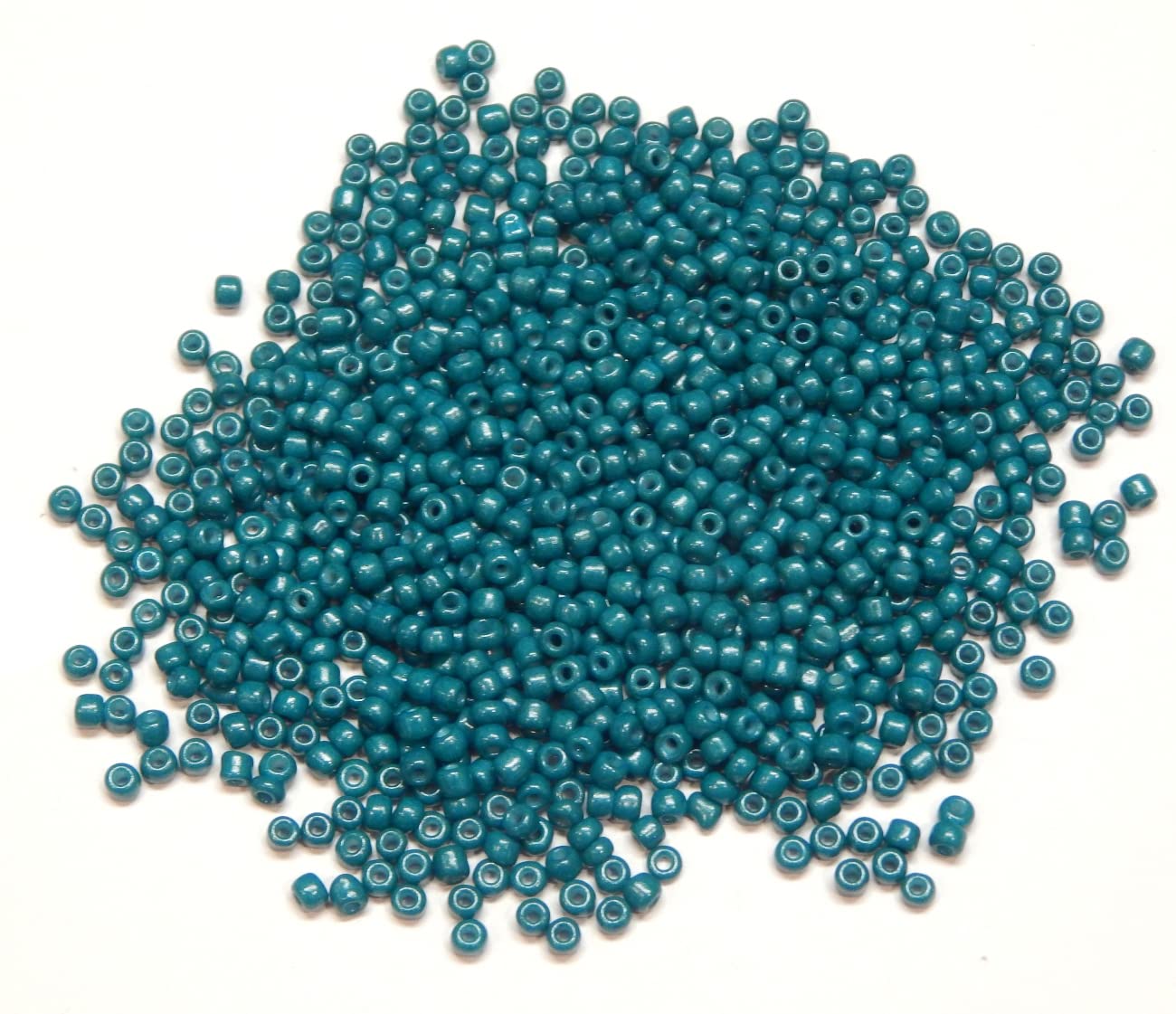 6500 Pieces Glass Seed Beads 2 mm Opaque, Matt, 11/0, Pony Beads, Opaque Seed Beads, Choice of Colours (Indian Sapphire)