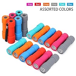 FASTPRO 18-Pack, 9-LED Mini Flashlight Set, AAA