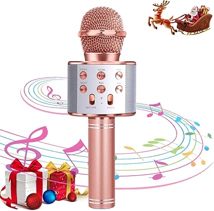 gold microphone toy